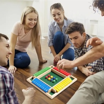 ИГРА ВУДС ДЕРЕВЯННЫЕ КОСТИ МНОГОПОЛЬЗОВАТЕЛЬСКАЯ СЕМЕЙНАЯ НАСТОЛЬНАЯ ИГРА