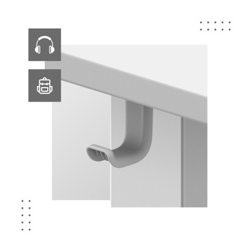 РЕГУЛИРУЕМЫЙ Электрический стол 140 x 70 см Mark Adler Leader 7.4 Белый