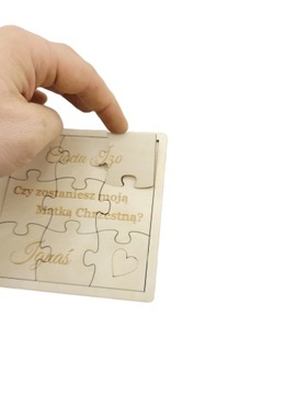 PROŚBA CIOCIU CZY ZOSTANIESZ MOJĄ CHRZESTNĄ PUZZLE