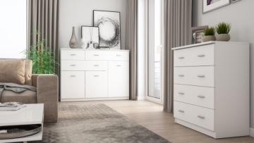 Функциональный комод 90 см с ящиками из ольхи