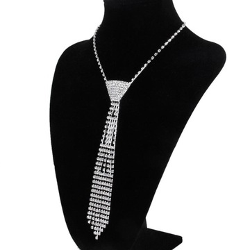 Crystals Tassels Rhinestone Necktie Style B