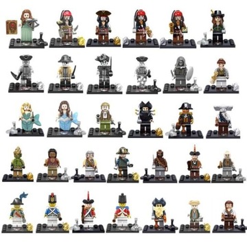 MINIFIGURKI PIRACI Z KARAIBÓW AKCESORIA LEGO