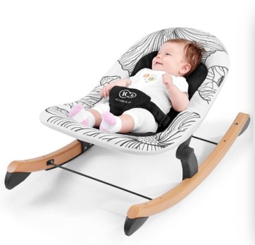 KINDERKRAFT FINIO CHUNCHER/ROCKER ЧЕРНЫЙ/БЕЛЫЙ