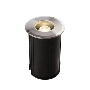 Srebrna lampa gruntowa PICCO LED 1W okrągła