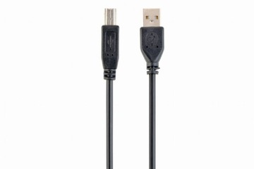 USB-кабель Gembird AM-BM 1,8 м черный, разъем USB A/B