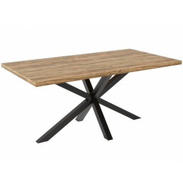 Stół do Jadalni Salonu Kuchenny LOFT 140x80cm EGGER HALIFAX HIKORA LOFT