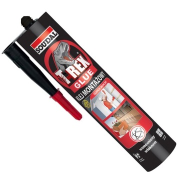 SOUDAL T-REX UNIWERSALNY KLEJ MONTAŻOWY SUPERMOCNY BIAŁY 380 ml