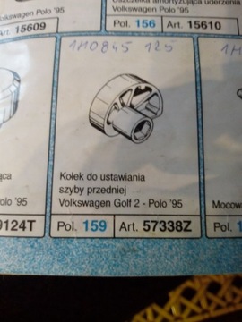 SPINKA KOŁEK DO USTAWIANIA PRZEDNIEJ SZYBY SZYBA GOLF 2 II 1H0845125 OE