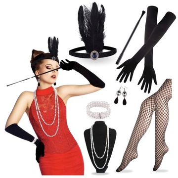 Zestaw Flapper Lata 20 w Gad ety karnawa owe i teatralne Allegro.pl