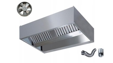 Okap Gastronomiczny Centralny 150x80x40 Wentylator