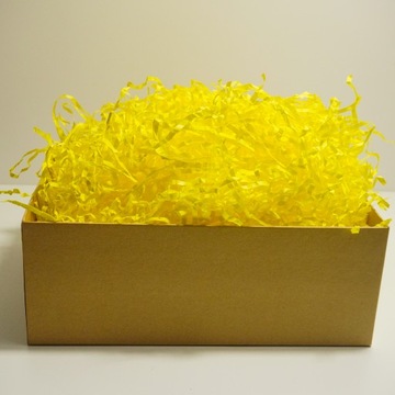 БУМАЖНЫЙ НАПОЛНИТЕЛЬ для подарков желтый 100г