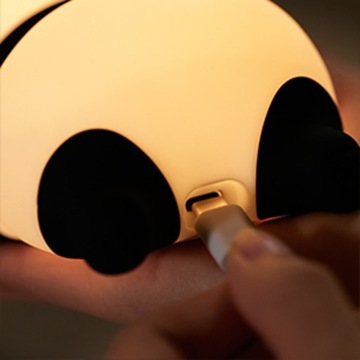 SILIKONOWA LAMPKA NOCNA PANDA, 3 TRYBY ŚWIECENIA, 1200 MAH