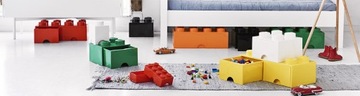 LEGO КОНТЕЙНЕР С ЯЩИКОМ КИРПИЧ 4 КОРОБКИ БЕЛЫЙ