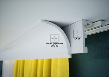 Чехол для маскировки карниза 15см Creativa LK-02 Длина карниза 244см