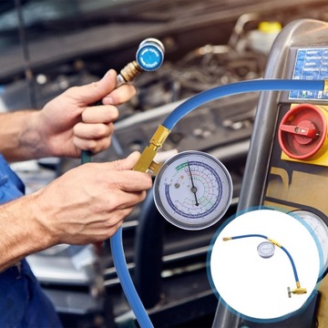 АВТОМОБИЛЬНЫЙ КАБЕЛЬ ЗАПРАВКИ ХЛАДАГЕНТА, МАНОМЕТР