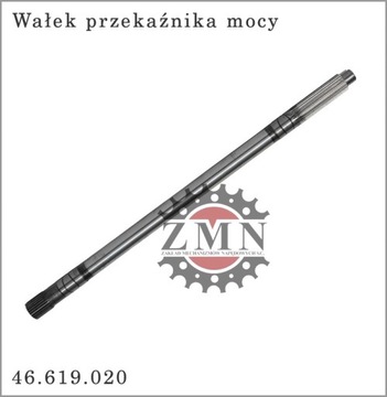 WAŁEK PRZEKAŹNIKA MOCY WOM C-360 46619020