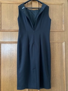 Sukienka 40 czarna wizytowa elegancka midi