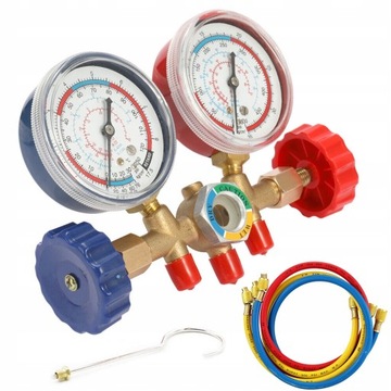 КОМПЛЕКТ КОНДИЦИОНЕРА ВОЗДУХА, МАНОМЕТР 3, КРЮК ДЛЯ ШЛАНГА, R12 R22