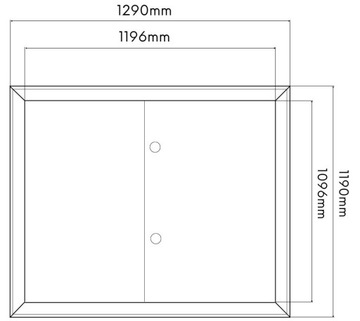 Дверь ревизионная металлическая WOD KAN GAZ CO 120x110