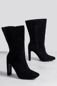 A34121 *BOOHOO WIDE FIT BOTKI NA OBCASIE ZAMEK 38