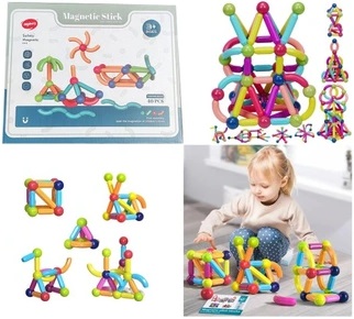 XXL МАГНИТНЫЕ БЛОКИ ОБРАЗОВАТЕЛЬНЫЕ МАГНИТНЫЕ ПАЛОЧКИ 58