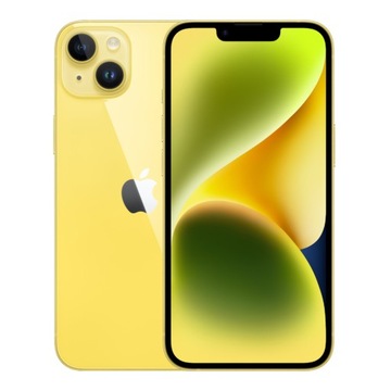 Smartfon Apple iPhone 14 128 GB Żółty - 100% Kondycja baterii - IDEALNY