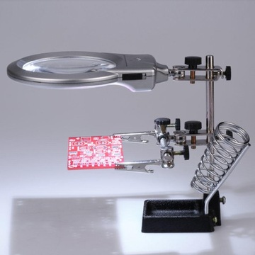 НАБОР ДЛЯ ПАЙКИ РУЧКА-УВЕЛИЧИТЕЛЬ ТРЕТЬЕЙ РУКИ 2 СВЕТОДИОДА