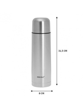 СТАЛЬНОЙ ТЕРМОС ДЛЯ ЧАЯ И КОФЕ С КРЫШКОЙ, 1Л