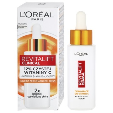 L'OREAL REVITALIFT CLINICAL SERUM Z WITAMINĄ C ROZŚWIETLAJĄCE
