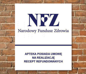 Tablica NFZ z dowolnym napisem