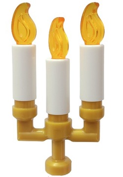 LEGO Akcesoria Świeca Świecznik Złoty 73117 zestaw