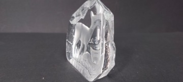 Стеклянная скульптура-папье Deer Deer WWF Пол Ислинг Svensk Glas