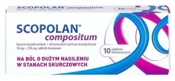 SCOPOLAN Compositum lek rozkurczowy na ból 10 tabl
