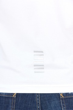 EA7 EMPORIO ARMANI Biała koszulka polo z logo r XL