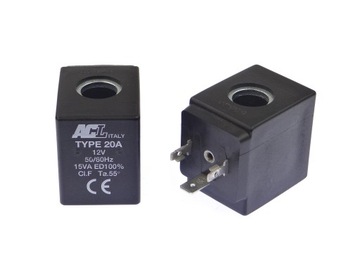 Cewka Elektrozaworu Typ 20A 12 V 15VA Fi 13,2 mm