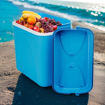 ОХЛАЖДАЮЩИЙ ХОЛОДИЛЬНИК 24 Л: СИНИЙ для МОРОЗИЛЬНЫХ ВСТАВОК, ЛУЧШИЙ ДЛЯ ПРАЗДНИКА.