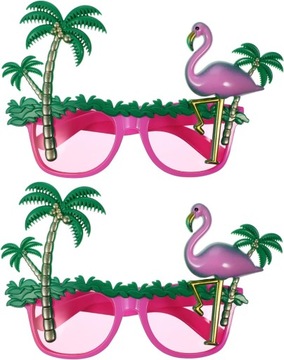 1 para okulary hawajskie ?mieszne okulary Luau