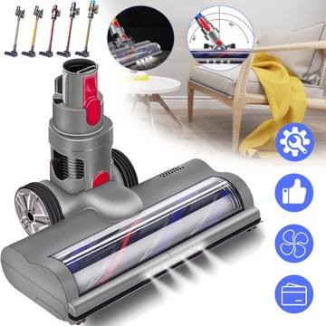 KOMPATYBILNA Z DYSON V7 V8 V10 V11 V15, SZCZOTEK PODŁOGOWYCH Z DIODAMI LED