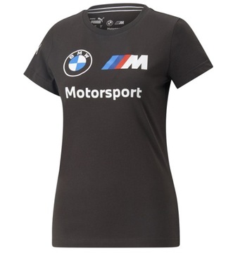 BMW OE Koszulka BMW M Motorsport Essentials Logo, czarna, damska S