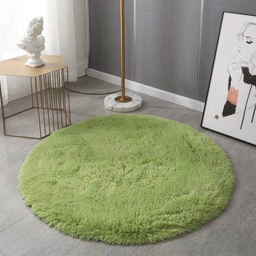 pluszowy dywan okrągły 100cm
