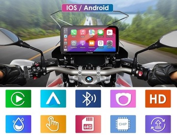 Карпурид W603B BMW Мотоцикл GPS CarPlay Водонепроницаемый 6,3 
