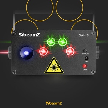 Анимационный лазер RG Gobo, пульт дистанционного управления LED Beamz