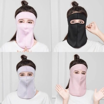 Вуаль для лица, маска Джини, защита от солнца, женская маска для шеи, летняя маска