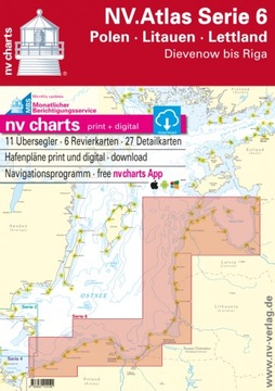 NV VERLAG ATLAS SERIE 6, POLEN - LITAUEN - LETTLAND - pakiet map