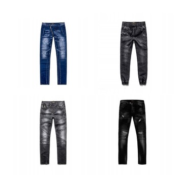 Krótkie męskie spodnie jeans spodenki jeansowe 33