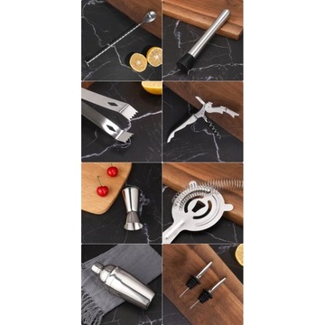 Набор шейкеров для напитков BRADFORD для бармена, 10 элементов