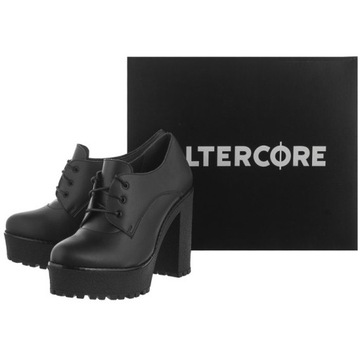 Buty Damskie Botki Altercore Trixie Vegan Czarne