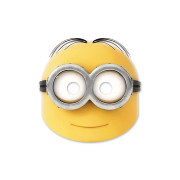 MASKI PAPIEROWE MINIONKI BAJKA URODZINY 6 SZT.