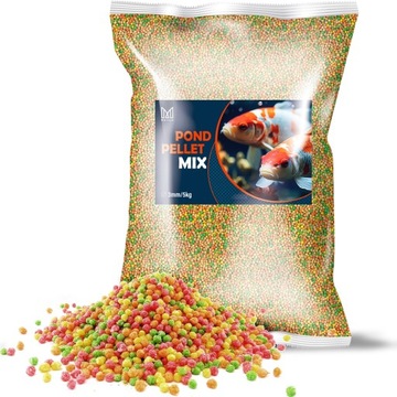 POKARM KARMA PASZA ZANĘTA GRANULAT DLA RYB KOI KARPI NA OCZKO WODNE 5kg 3mm