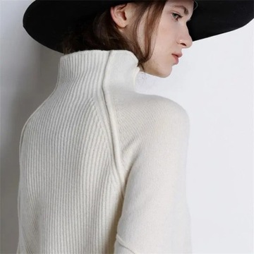 winter turtleneck cashmere sweater women knitted p